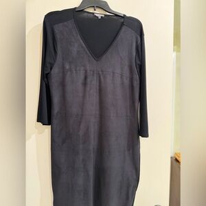 Vince Camuto black suede dress. M. Comfortable and casual look. Just above knee